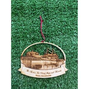 Boston Tea Party‎ Ships and Museum Wooden Ornament Souvenir Gift